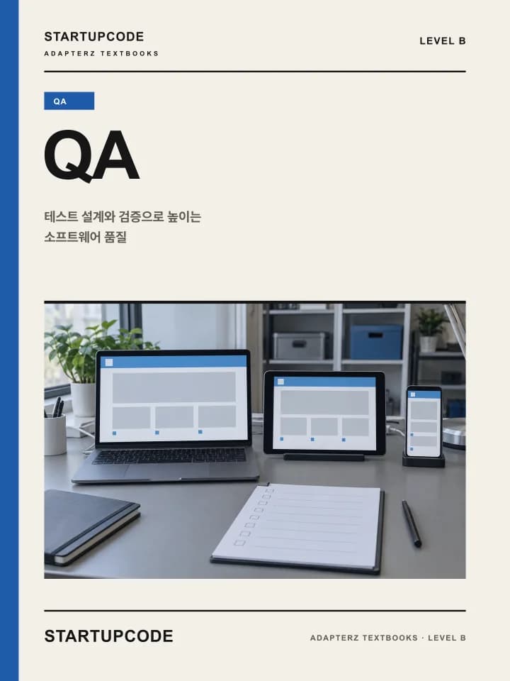 스타트업코드 QA 교재 표지